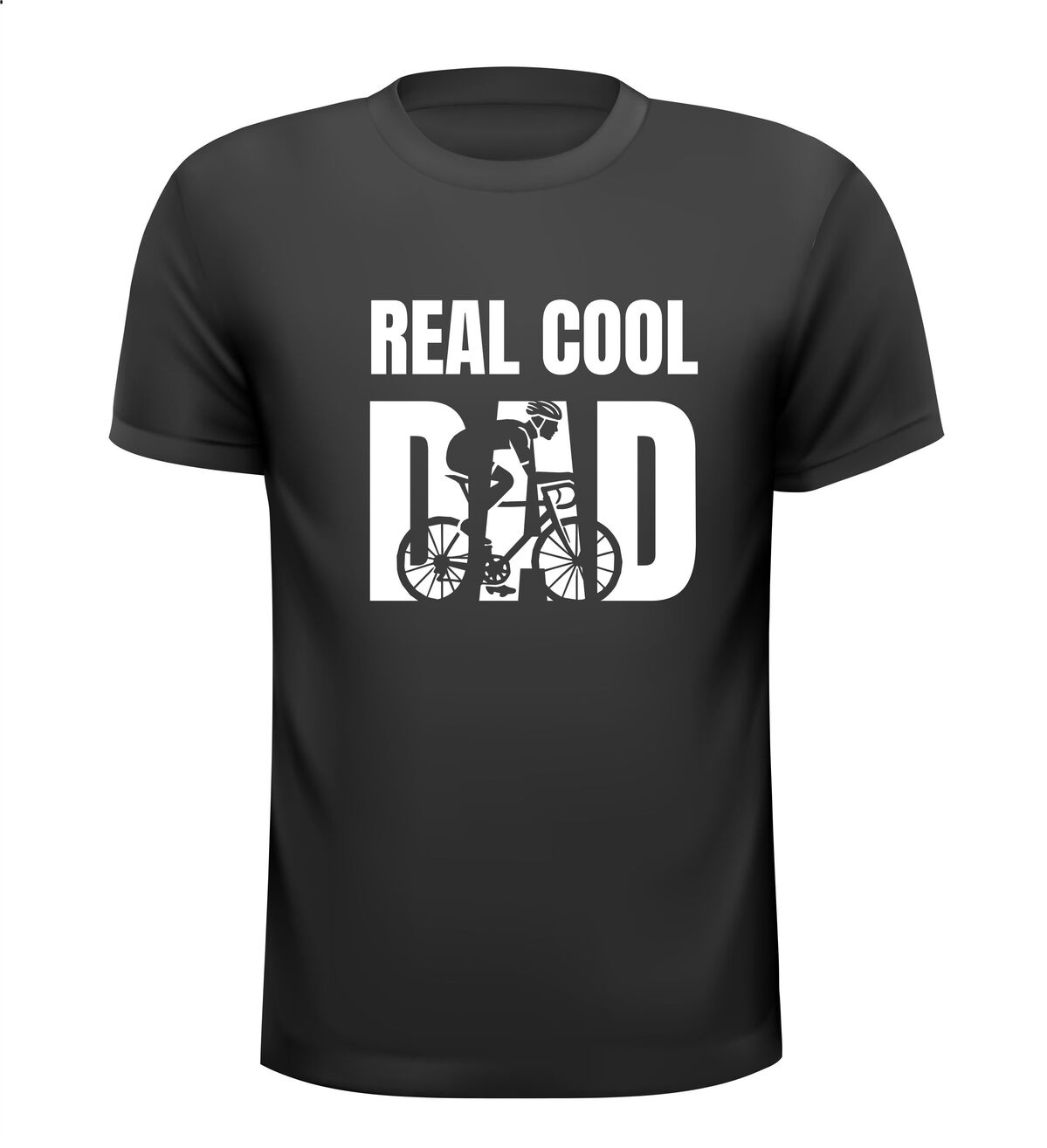 T-shirt voor een vader die van wielrennen houdt real cool Dad Verjaardag Vaderdag