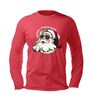 foto 3 T shirtje Merry Christmas met een coole kerstman lange mouw