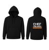 Unisex hoodie chef frikandel grappige snack hoodie met frikandel print