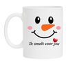 Valentijn koffie mok ik smelt voor jou verlegen sneeuwpop