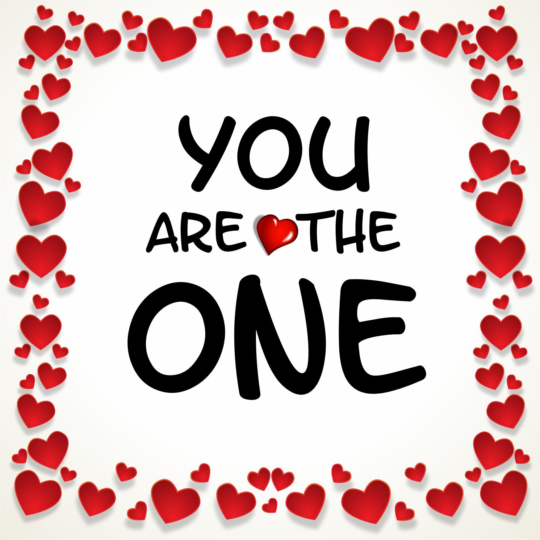 Valentijn tegeltje you are the one