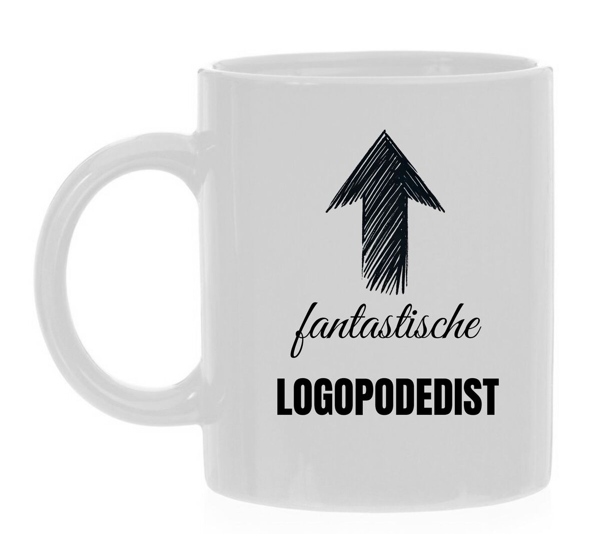 Beker met de tekst fantastische logopodedist