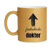 foto 1 Fantastische dokter mok goud met glitters
