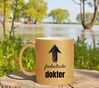foto 2 Fantastische dokter mok goud met glitters