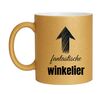 foto 1 Fantastische winkelier glitter goud mok 