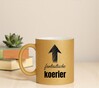 foto 2 Glitter gouden mok voor een fantastische koerier
