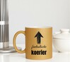 foto 3 Glitter gouden mok voor een fantastische koerier