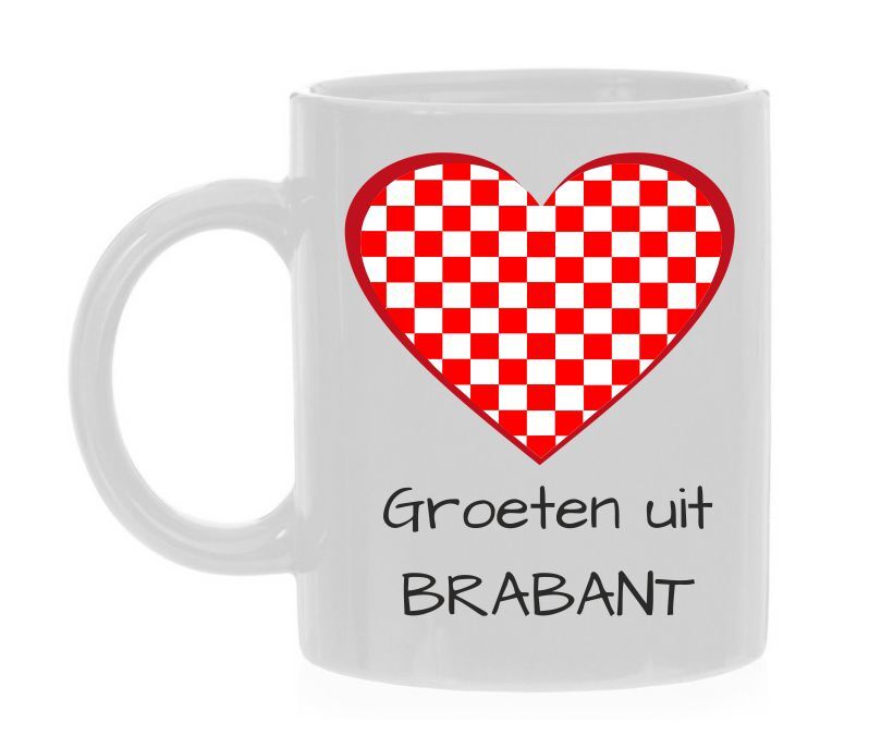 Koffiemok Brabant houden van Brabant trots op Brabant groeten uit Brabant