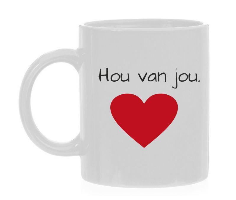 Koffiemok Valentijn Hou van jou