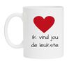Koffiemok Valentijn ik vind jou de leukste