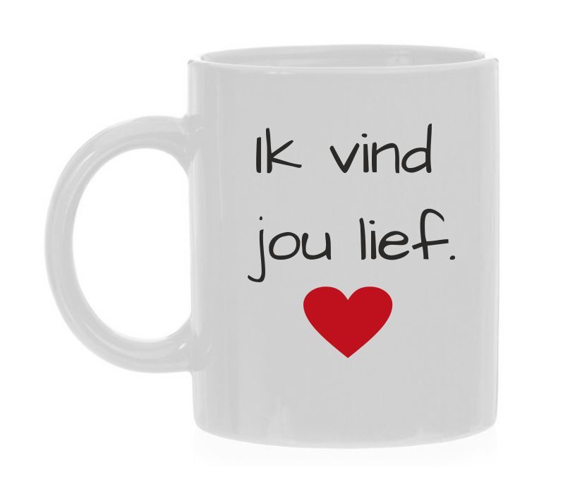 Koffiemok Valentijn ik vind jou lief