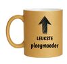 foto 1 Leuke mok voor de leukste pleegmoeder glitter gouden mok
