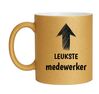foto 1 Mok glitter goud voor de leukste medewerker