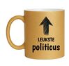 foto 1 Mok glitter goud voor de leukste politicus