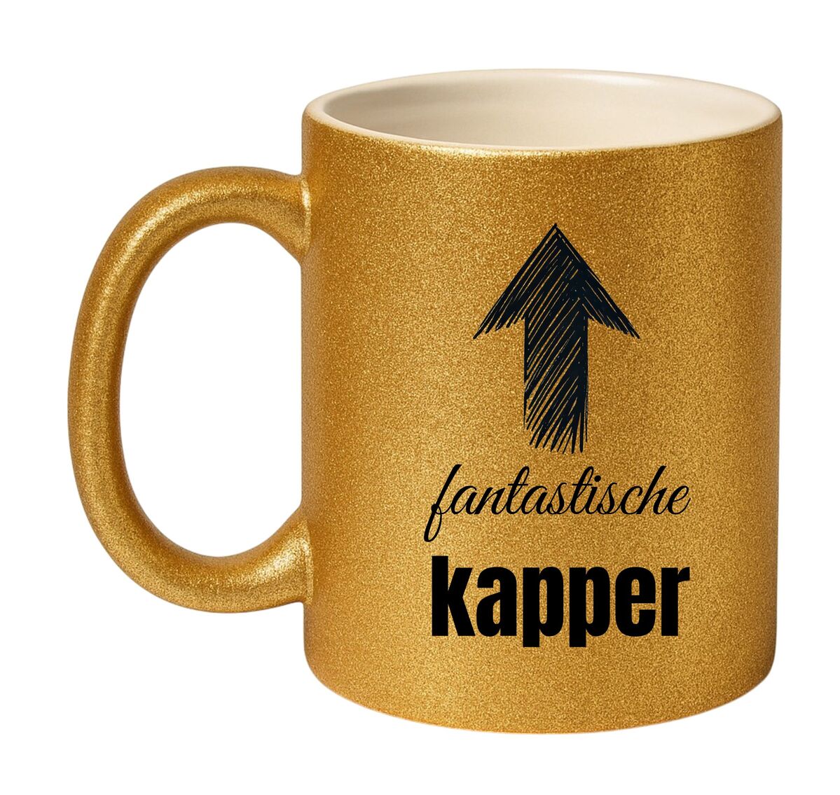 Mok glitter goud voor een fantastische kapper