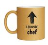 foto 1 Mok voor de leukste chef glitter gouden mok 