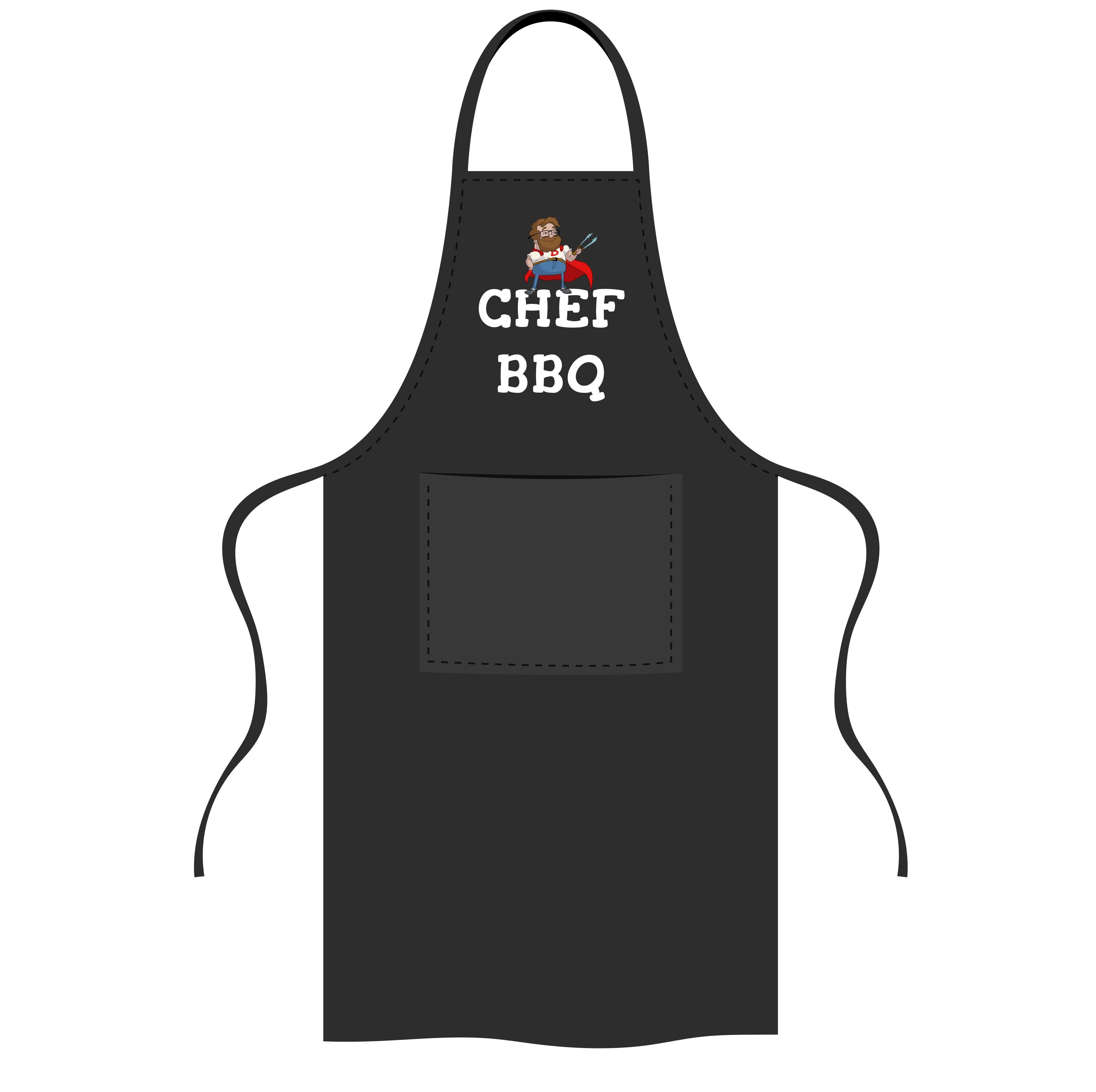 Schort voor chef bbq chef barbecue