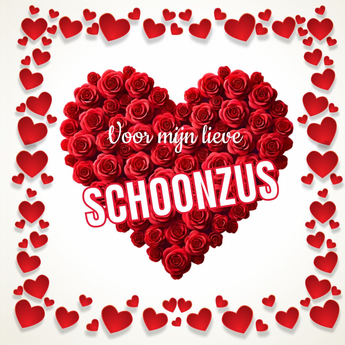 Valentijn tegeltje voor mijn lieve schoonzus