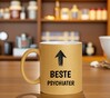 foto 3 Beste psychiater mok gouden glitter beker met opdruk origineel cadeau