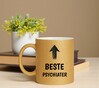 foto 4 Beste psychiater mok gouden glitter beker met opdruk origineel cadeau