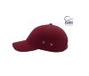 foto 3 Burgundy katoenen baseballpet