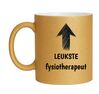 Leukste fysiotherapeut mok glitter goud