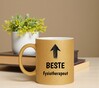 foto 3 Mok voor de beste fysiotherapeut goud met glitters