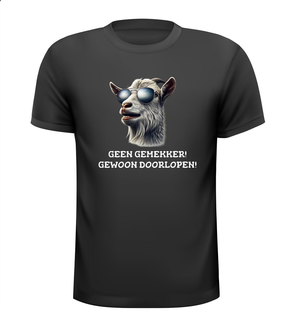 Shirtje geen gemekker gewoon doorlopen! leuk vierdaagse shirtje wandelvierdaagse