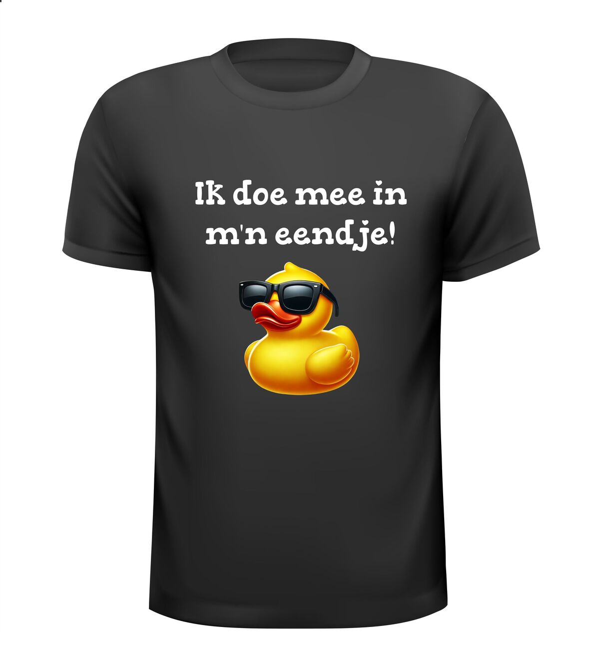 T-shirt Ik doe mee in m'n eendje badeendje grappig shirtje