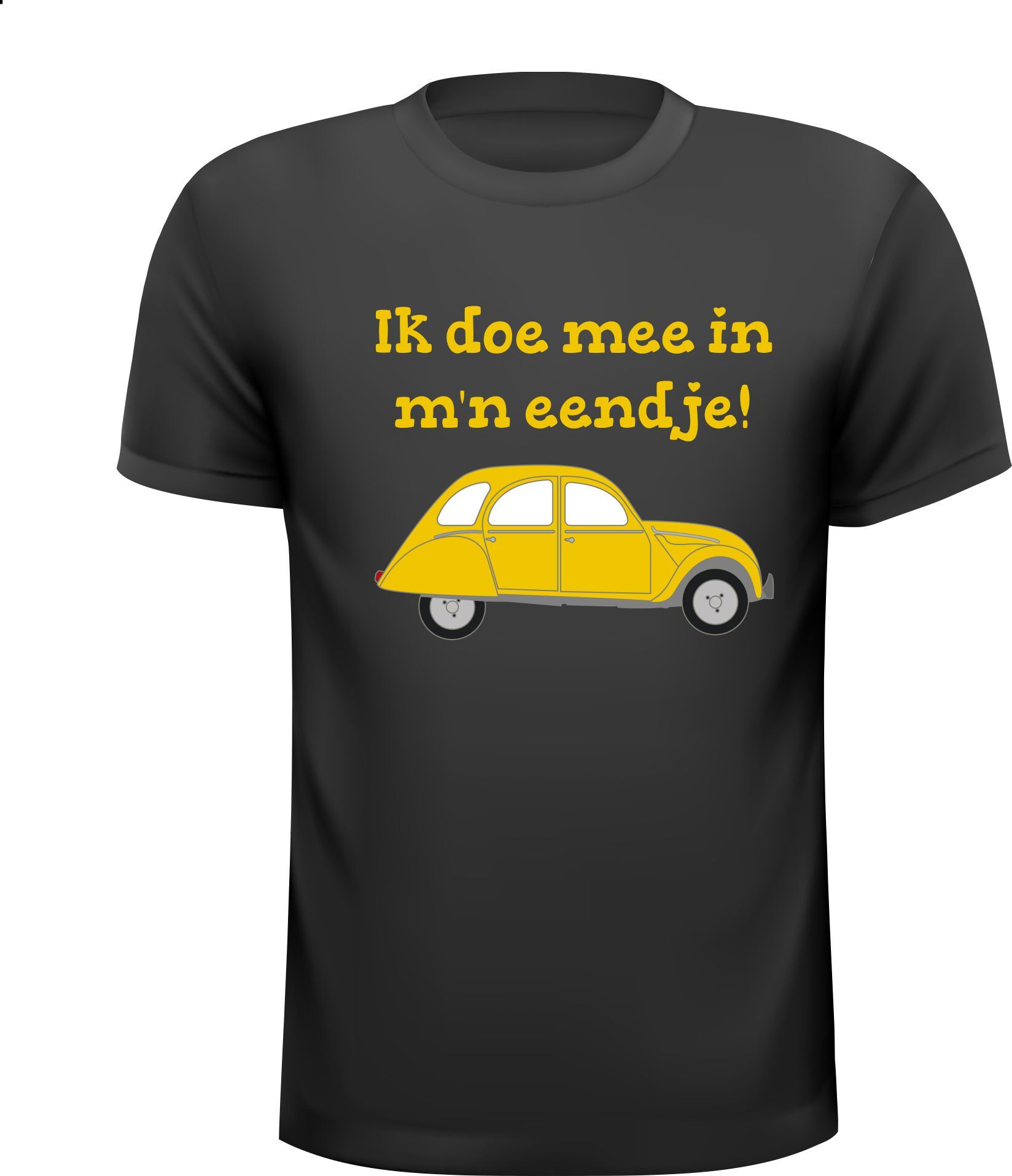 T-shirt ik doe mee in m'n eendje lelijk eendje auto