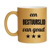 foto 1 Beker glitter goud voor een bestuurslid van goud