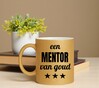 foto 4 Beker voor een mentor van goud met glitters