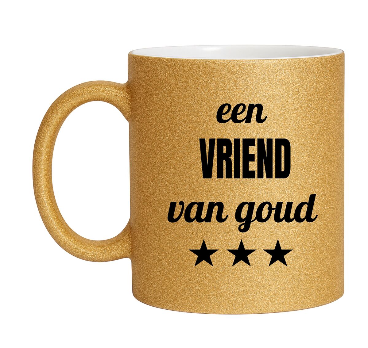 Glitter Beker voor een vriend van goud