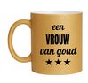 foto 1 Glitter gouden beker voor een vrouw van goud