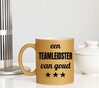 foto 2 Glitter gouden mok voor een teamleidster van goud