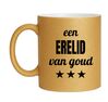 foto 1 Glitter mok voor een erelid van goud leuk kado orgineel