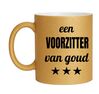 foto 1 Gouden beker glitter voor een voorzitter van goud