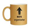 foto 1 Gouden glitter mok voor de beste organisator 