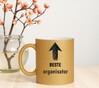 foto 4 Gouden glitter mok voor de beste organisator 