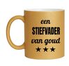 foto 1 Gouden mok met glitter voor een stiefvader van goud