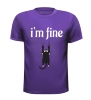 Grappig T-shirtje im fine gaat goed kat die zich goed vasthoudt