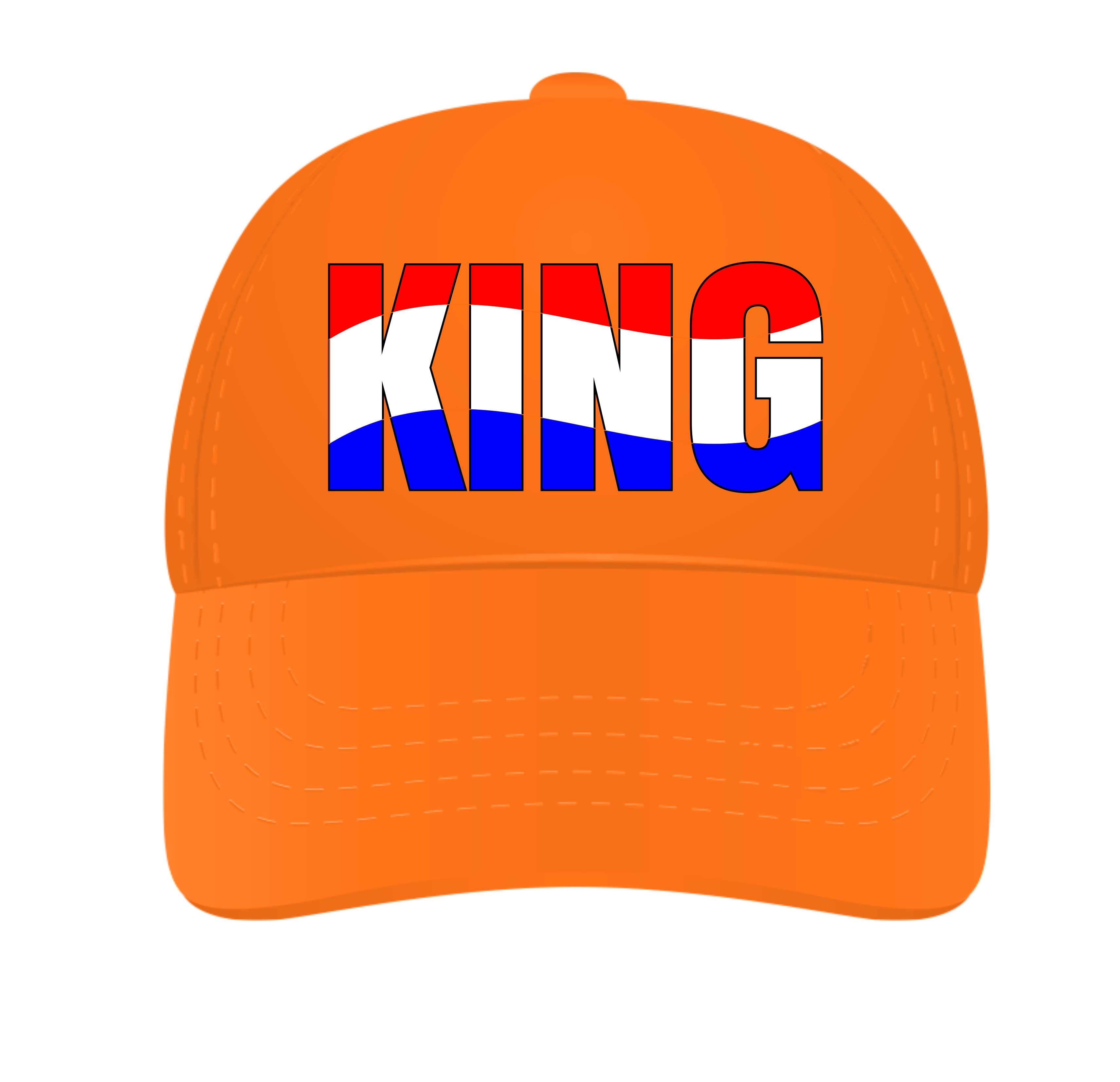 Koningsdag pet king oranje