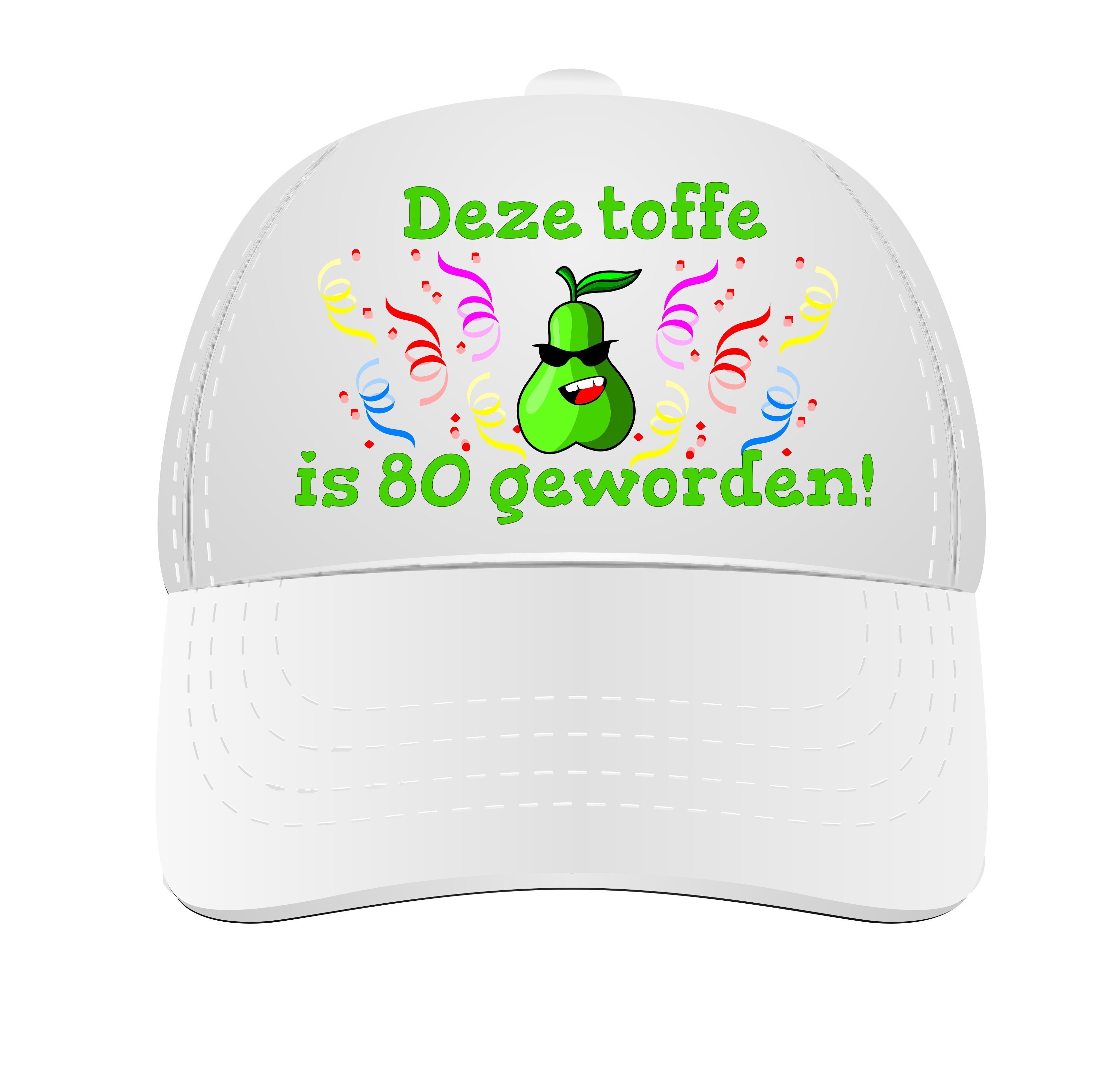 Leuke verjaardag cap leeftijd tachtig jaar feestelijk 80 jaar