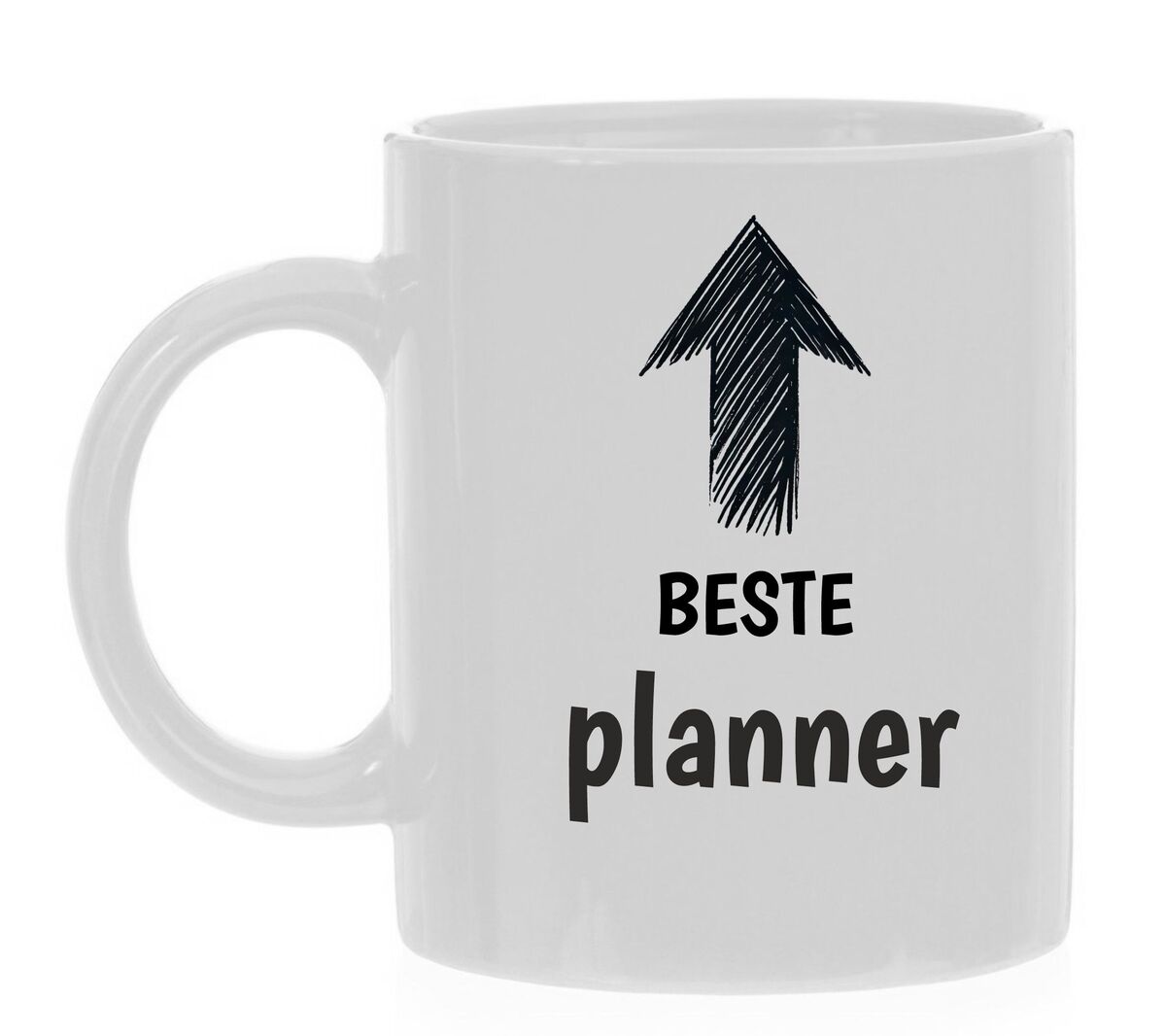 Mok met tekst beste planner cadeau mok 