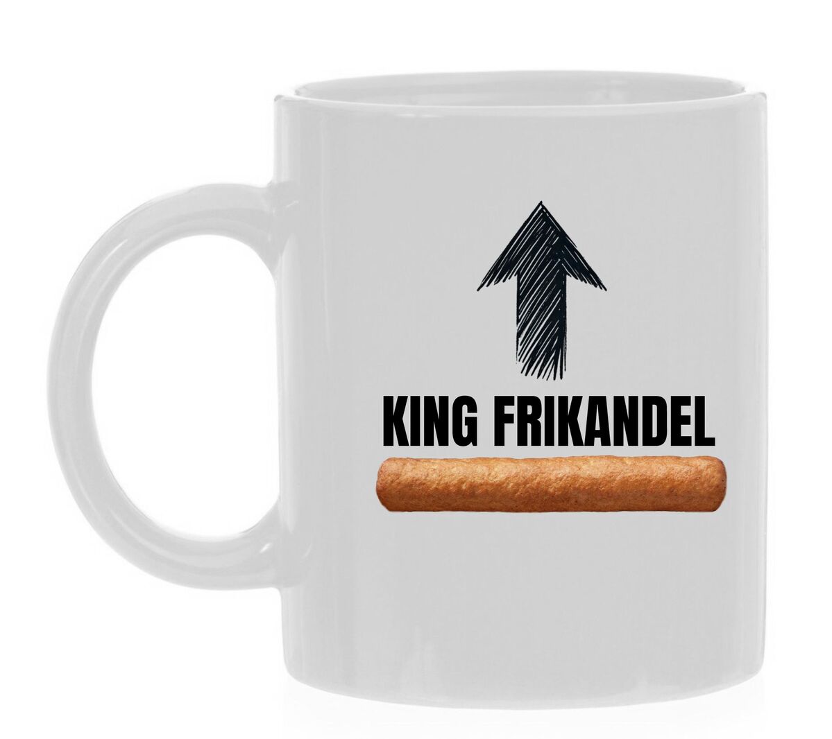 Mok voor King frikandel. Mok voor frikandellen liefhebbers