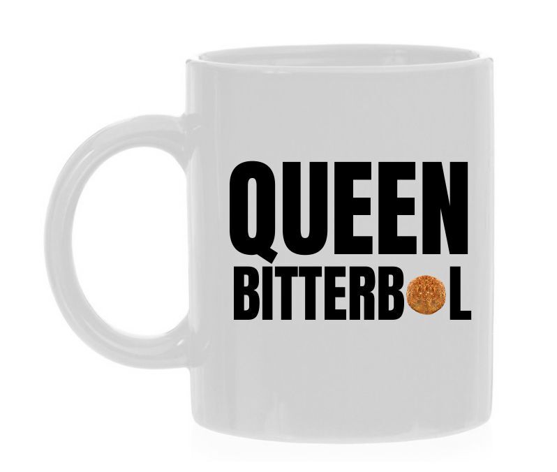 Mok voor Queen bitterbal