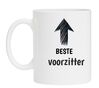 foto 1 Mok wit voor de beste voorzitter leuke cadeau mok 