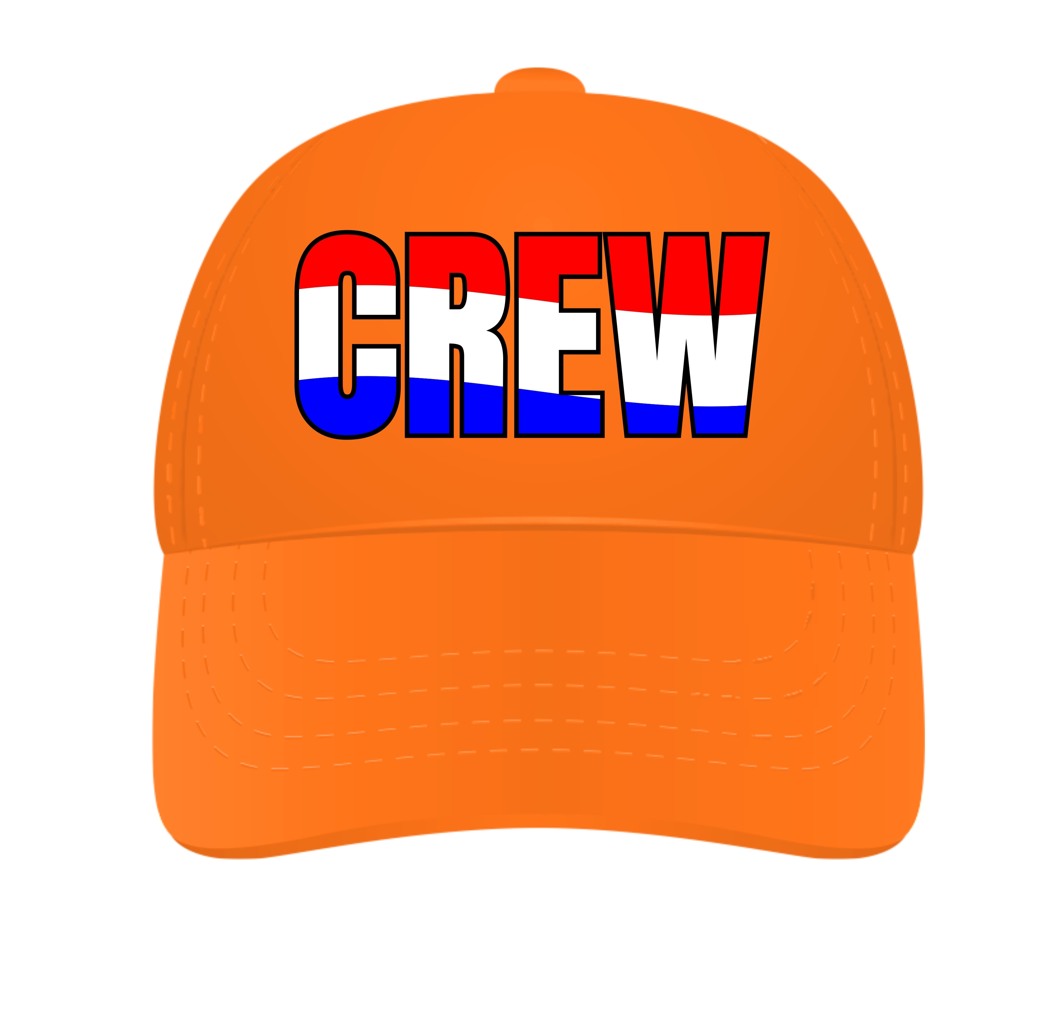 Oranje pet voor koningsdag voor de crew