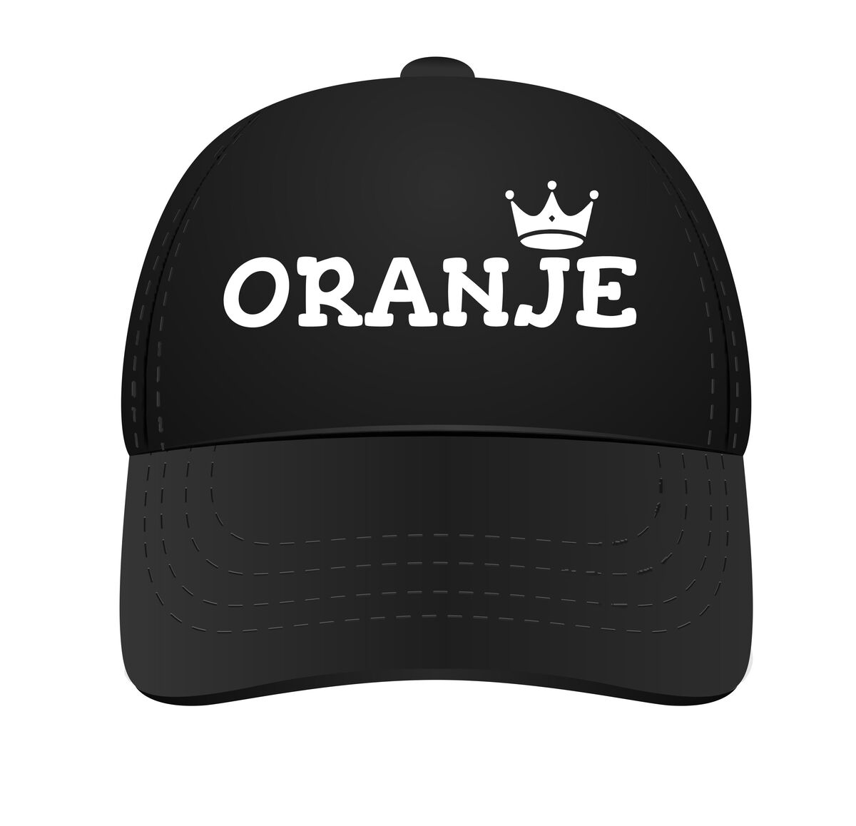 Oranje petje koningsdag met opdruk oranje