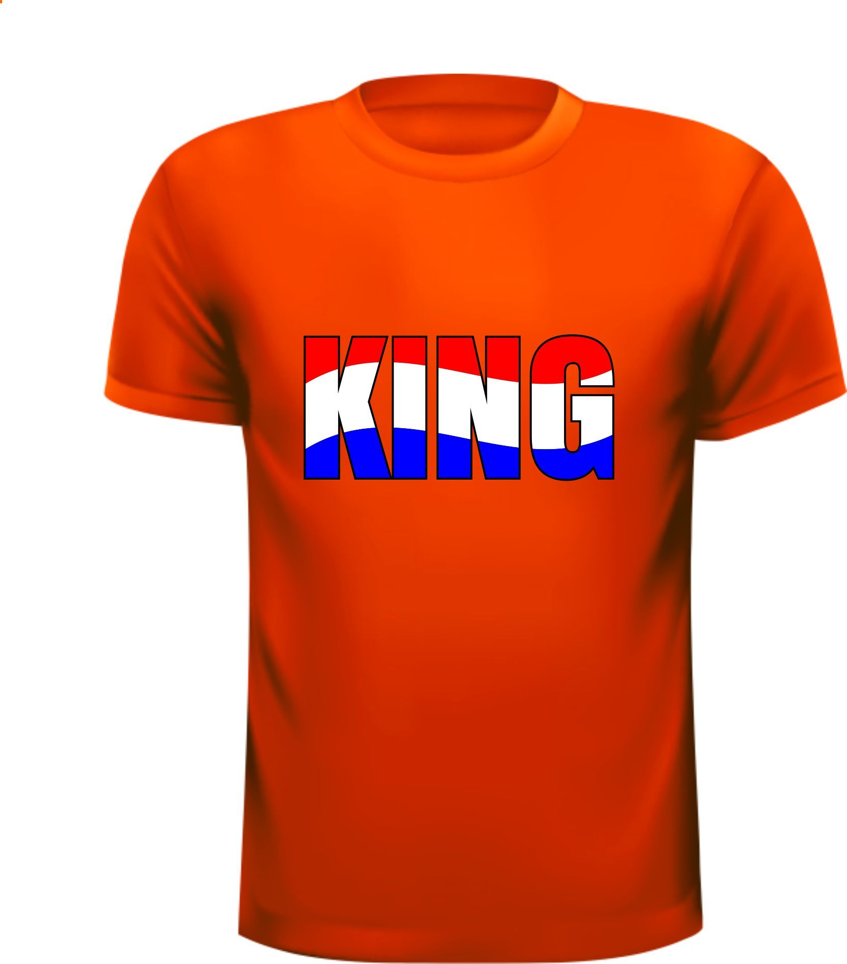 Oranje shirtje koningsdag KING